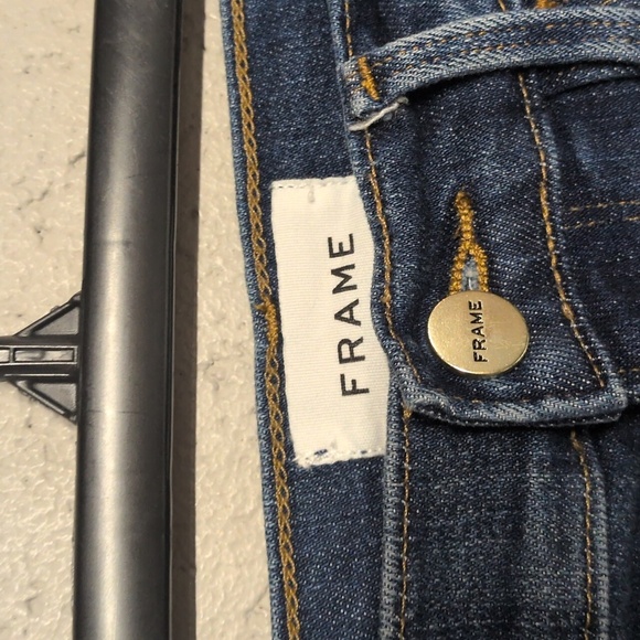 Frame Denim The Ali High Rise Cigarette Jean Dark Skinny Jeans Size 28, EUC - Picture 2 of 6